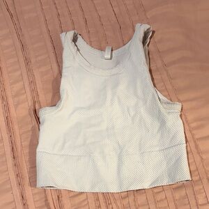 Women's White Sleeveless Top